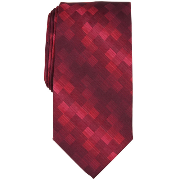 Perry Ellis Men Shaded Square Tie Red - Picture 1 of 1